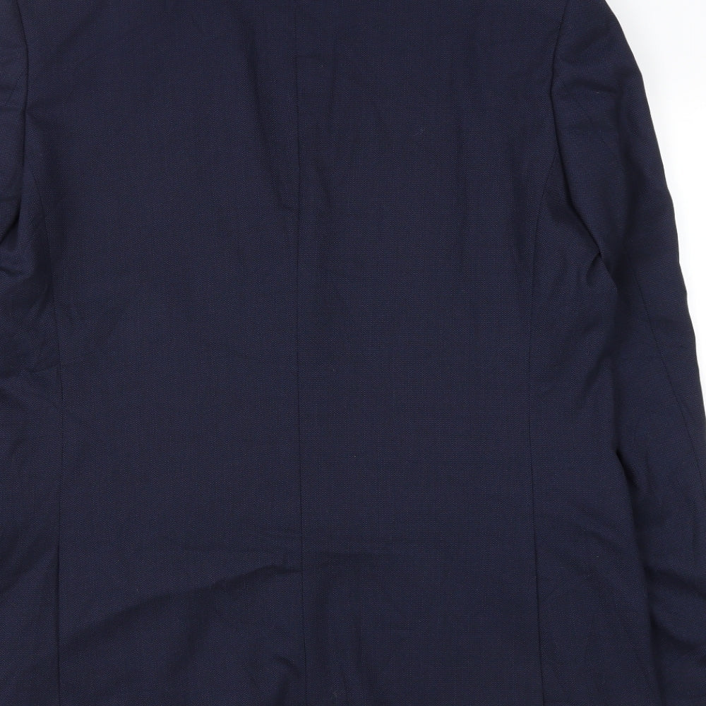 Marks and Spencer Mens Blue Polyester Jacket Suit Jacket Size 42