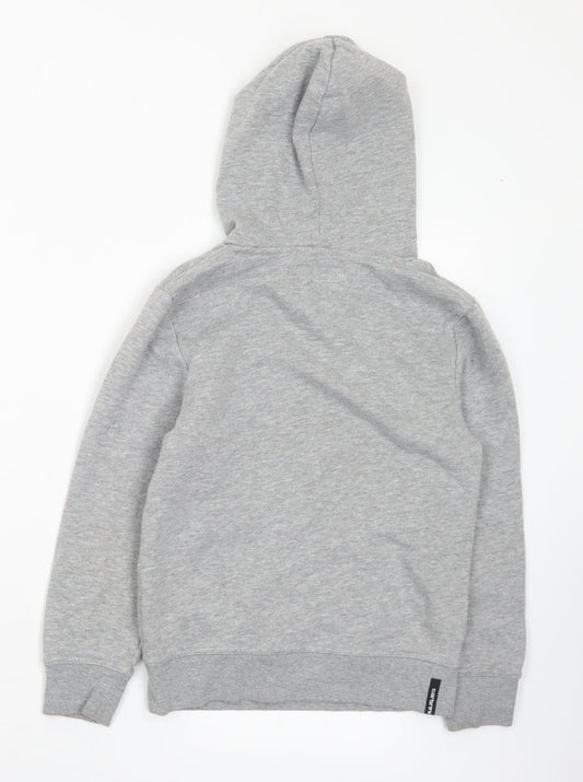 Carbrini Boys Grey Polyester Pullover Hoodie Size 8-9 Years - Logo 8-10 Years