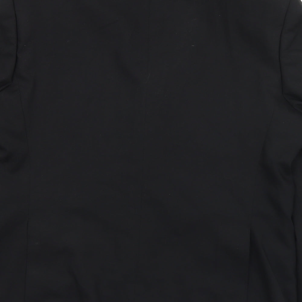 Marks and Spencer Mens Black Wool Jacket Suit Jacket Size 40