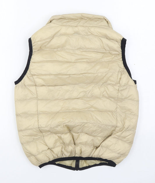 Fascinate Mens Beige Gilet Coat Size S Zip