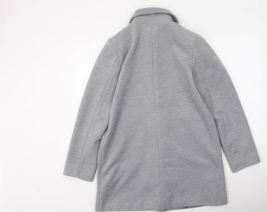 Lostmistery Womens Grey Trench Coat Coat Size L