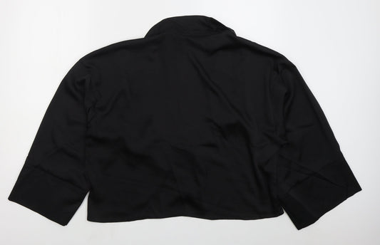 ASOS Womens Black Jacket Size 14 Tie