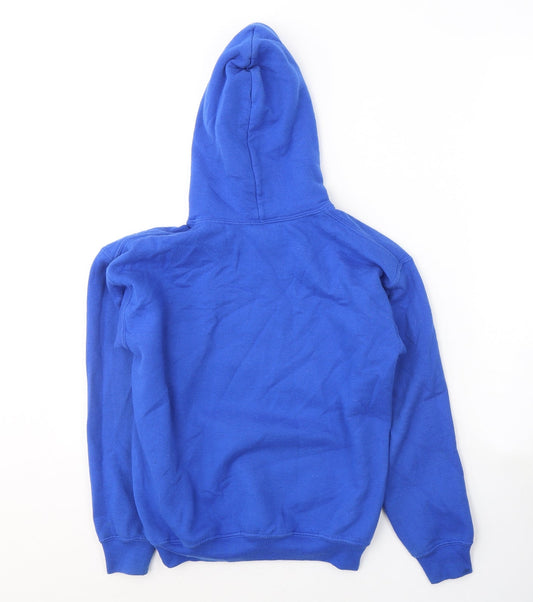 Gildan Boys Blue Cotton Pullover Hoodie Size M Pullover - FORTNITE