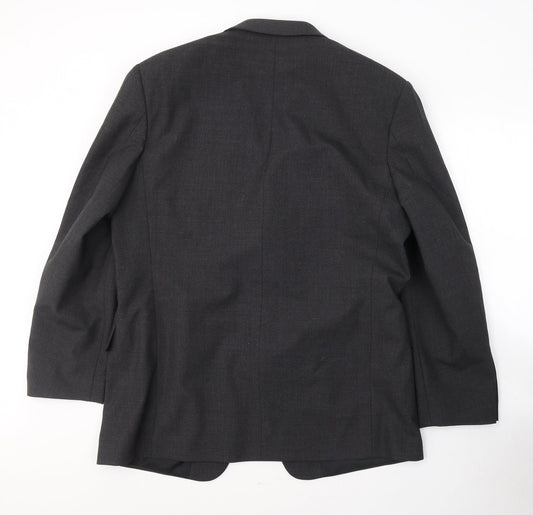 Armando Mens Grey Wool Jacket Suit Jacket Size 44