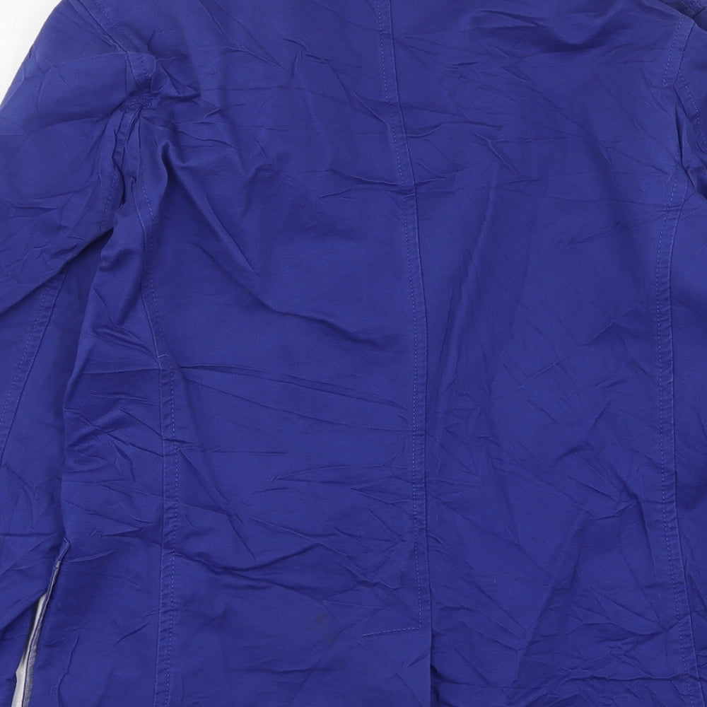 Cedar Wood State Mens Blue Cotton Jacket Sport Coat Size S