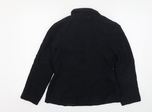 Principles Womens Black Polyester Jacket Suit Jacket Size 12