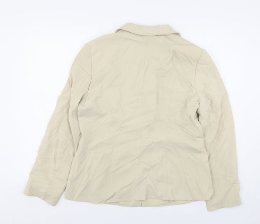 Gerry Weber Womens Beige Polyester Jacket Suit Jacket Size 14