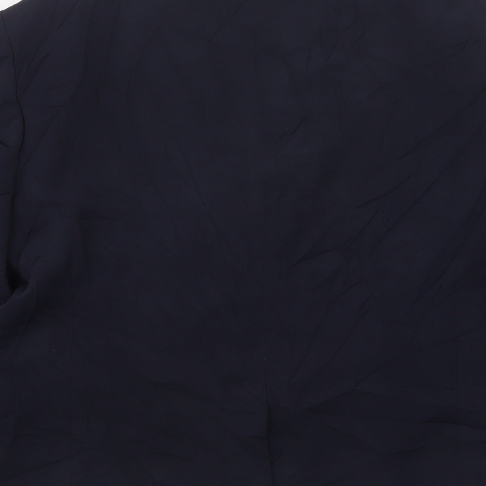 Wardrobes Womens Blue Polyester Jacket Suit Jacket Size 16