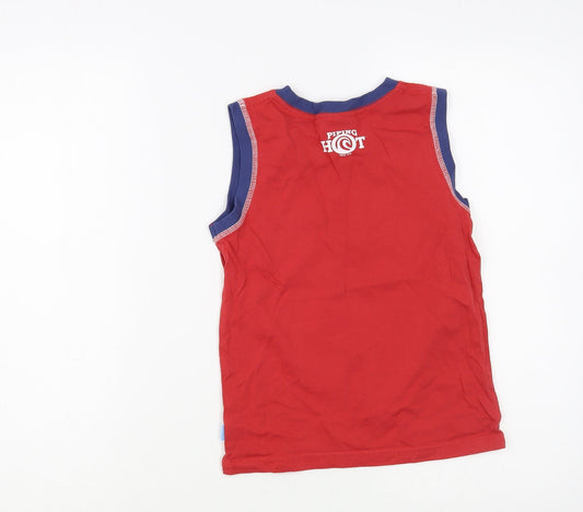 Piping Hot Boys Red Camel Pullover Tank Size 6 Years Crew Neck Pullover