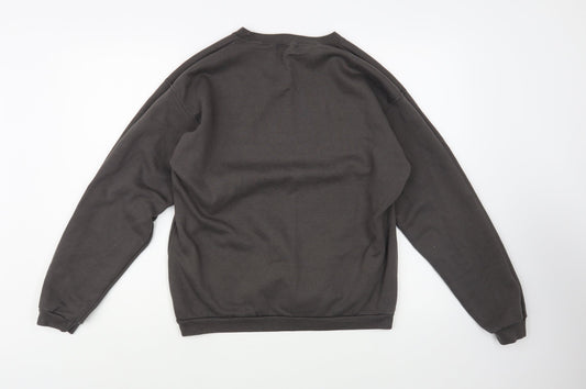 Missguided Womens Brown Cotton Pullover Sweatshirt Size S Pullover