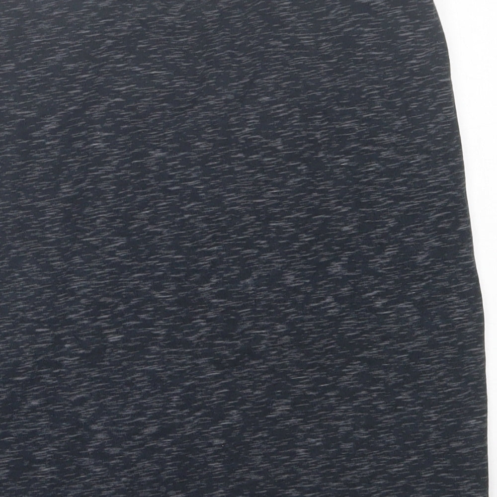 h7m Womens Grey Cotton A-Line Skirt Size M