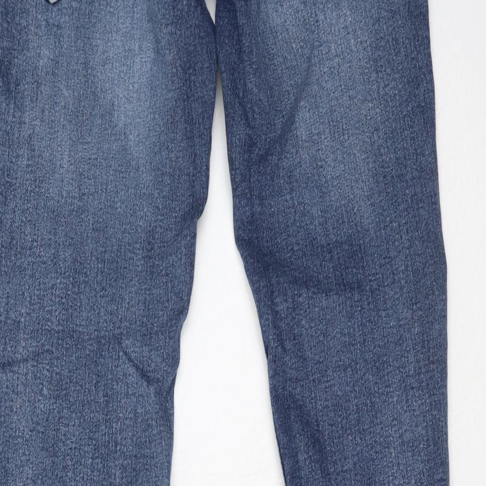 h&, Womens Blue Cotton Skinny Jeans Size 4 L28 in Regular