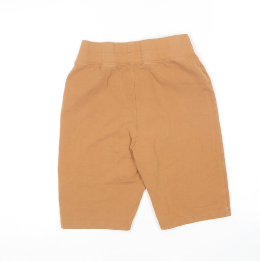 Threadbare Womens Brown Cotton Compression Shorts Size 10 L8 in Regular