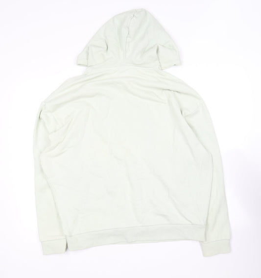ASOS Womens Green Cotton Pullover Hoodie Size M