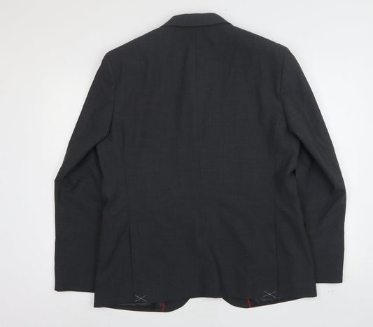 Marks and Spencer Mens Grey Polyester Jacket Suit Jacket Size 42