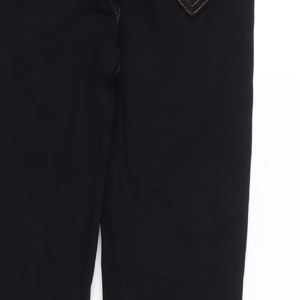 Hera Mens Black Cotton Skinny Jeans Size 28 L29 in Regular Zip