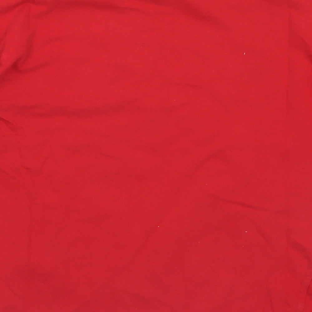 Dunnes Stores Boys Red Cotton Basic T-Shirt Size 8 Years Crew Neck - Always on time