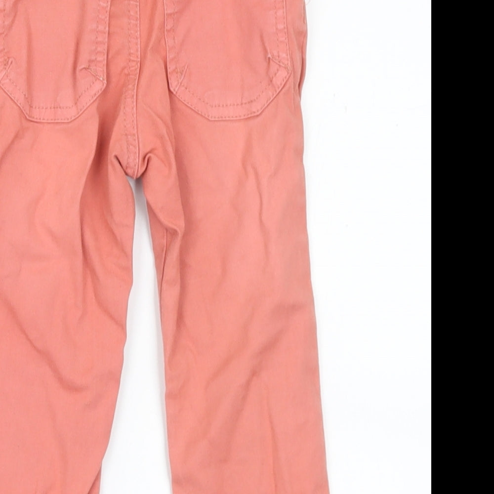 Marese Girls Pink Cotton Capri Jeans Size 18-24 Months Button