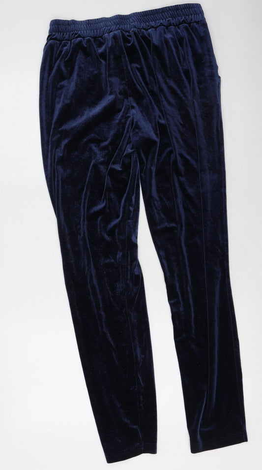 b.young Womens Blue Polyester Jogger Trousers Size M L34 in Regular