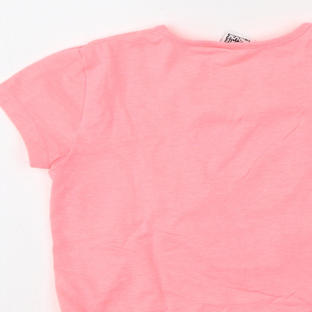 Primark Girls Pink Polyester Basic Casual Size 5-6 Years Round Neck - Minnie Mouse