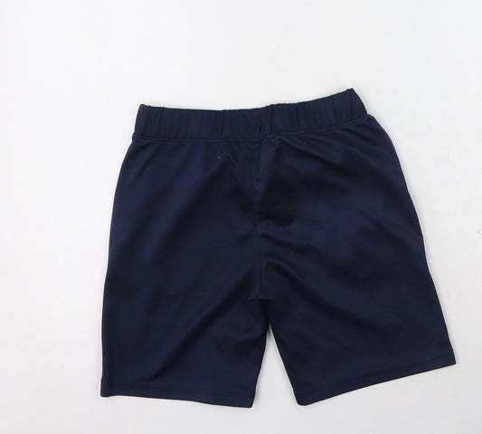 Dunnes Stores Mens Blue Polyester Sweat Shorts Size 26 in L8 in Regular