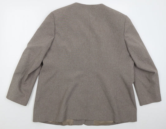 Berkertex Womens Brown Jacket Size 14 Button