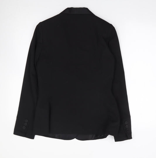 Dorothy Perkins Womens Black Polyester Jacket Suit Jacket Size 10