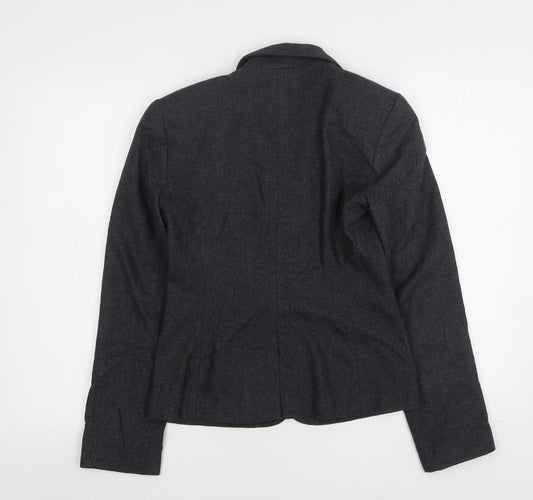 French Connection Womens Grey Viscose Jacket Suit Jacket Size 6