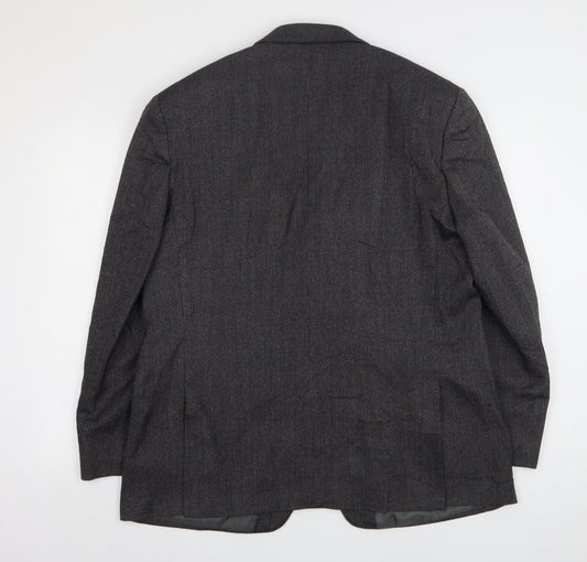 Marks and Spencer Mens Grey Wool Jacket Suit Jacket Size 44