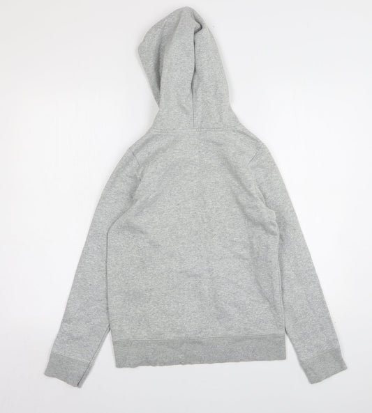 Gap Girls Grey Cotton Pullover Hoodie Size 13-14 Years
