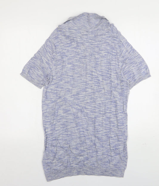 Burton Mens Blue Cotton Polo Size M Collared