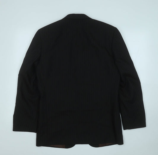 Taylor & Wright Mens Black Wool Jacket Suit Jacket Size 38