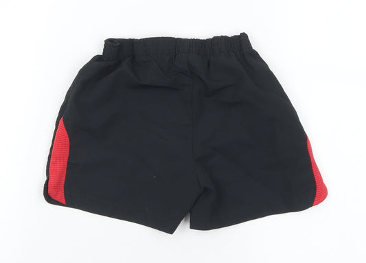 Umbro Boys Black Polyester Sweat Shorts Size 2-3 Years Regular - Sunderland AFC