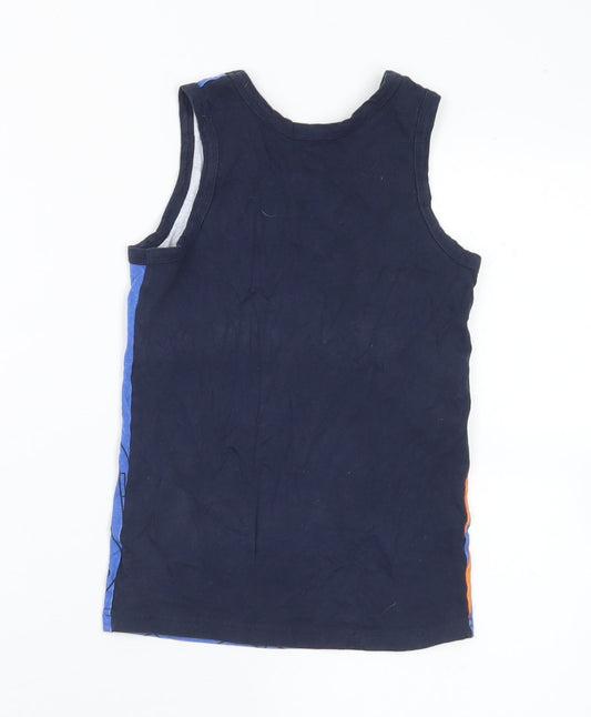 Star Wars Boys Blue Cotton Basic Tank Size 4-5 Years Round Neck - Star Wars 4-6 Years
