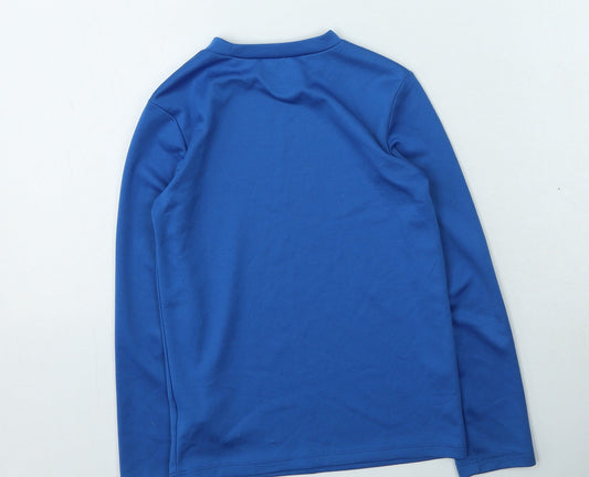 Old Navy Boys Blue Polyester Basic Casual Size 8 Years Round Neck