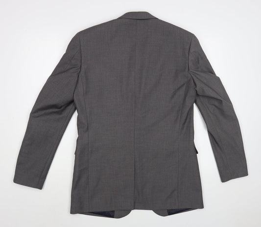Skopes Mens Grey Polyester Jacket Blazer Size 36