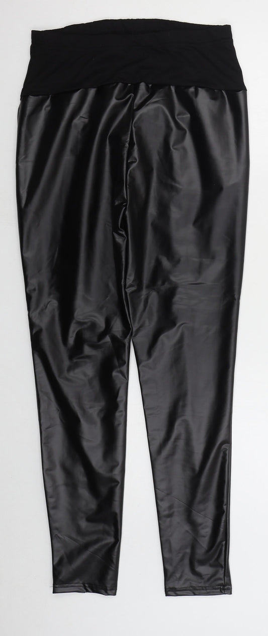 SheIn Womens Black Polyester Carrot Leggings Size S L27 in