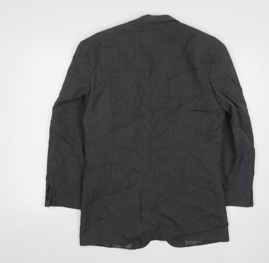 Varteks Mens Grey Wool Jacket Suit Jacket Size 36