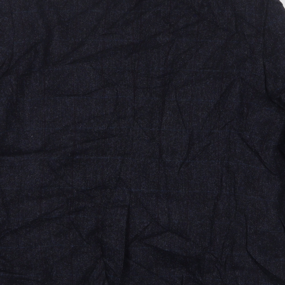 Marks and Spencer Mens Blue Wool Jacket Suit Jacket Size 44