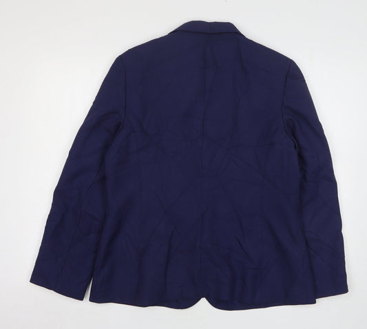 Original Fashion Womens Black Polyester Jacket Suit Jacket Size 18