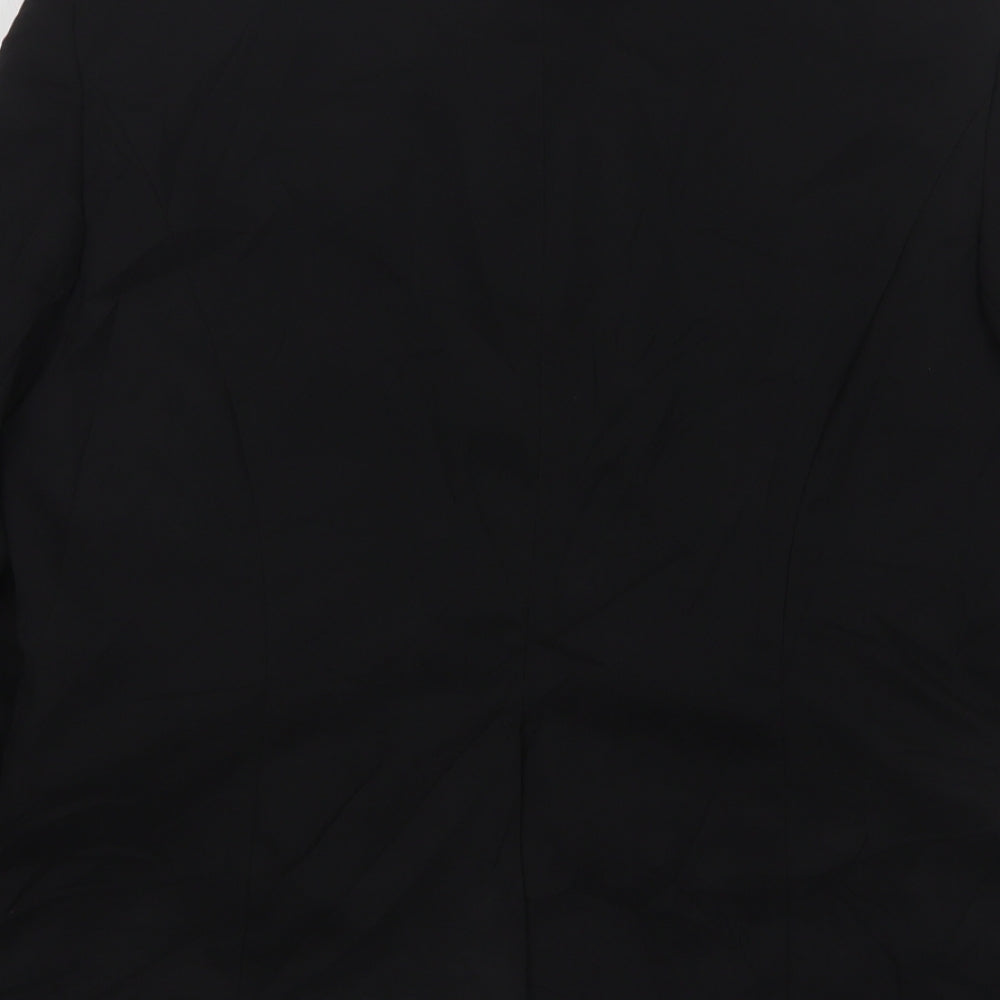 Kit Womens Black Polyester Jacket Suit Jacket Size 12