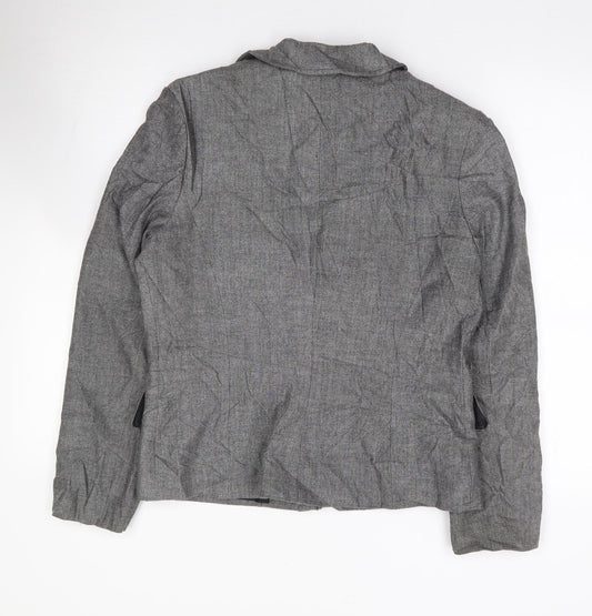 Marks and Spencer Womens Grey Polyester Jacket Suit Jacket Size 12