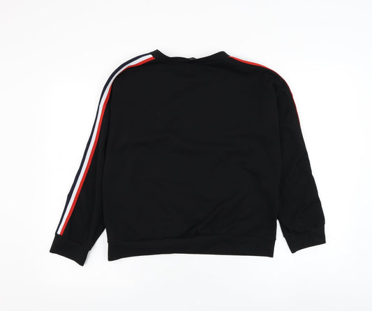 Missy Empire Womens Black Polyester Pullover Sweatshirt Size S Pullover