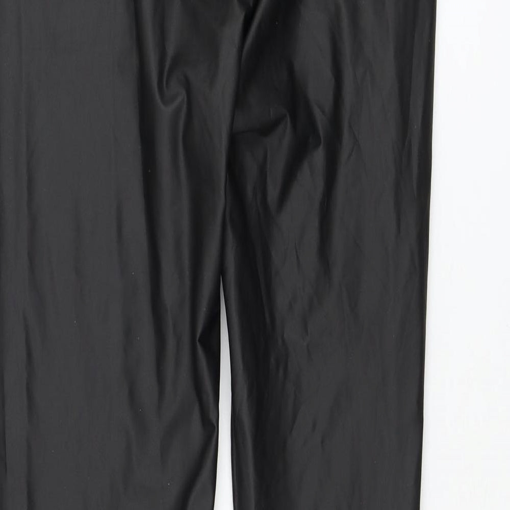 Venessa Nucci Womens Black Polyamide Capri Leggings Size 30 in L28 in