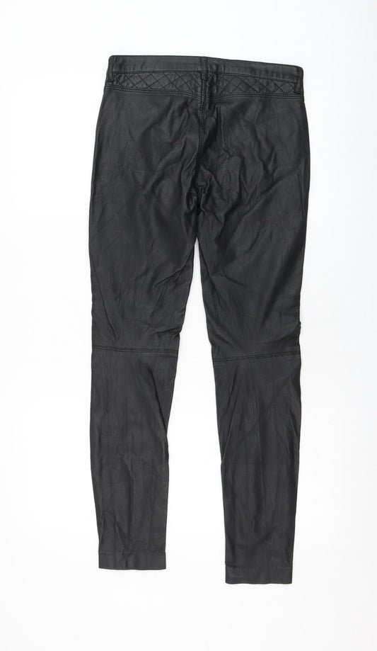 H&M Womens Black Polyester Capri Leggings Size 8 L28 in