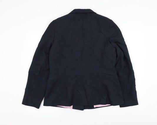 NL Collection Womens Blue Jacket Blazer Size 16 Button
