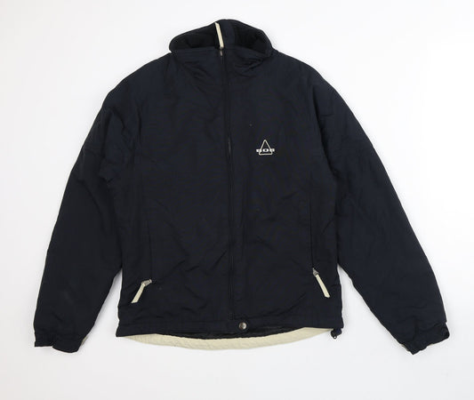 SOS Mens Black Quilted Coat Size S