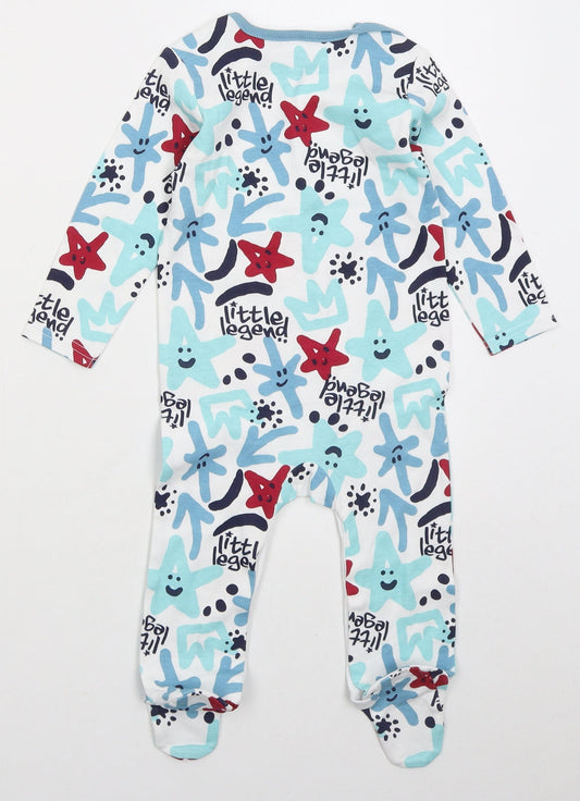 Studio Boys White Solid Cotton Cami One Piece Size 9-12 Months Button - Little Legend
