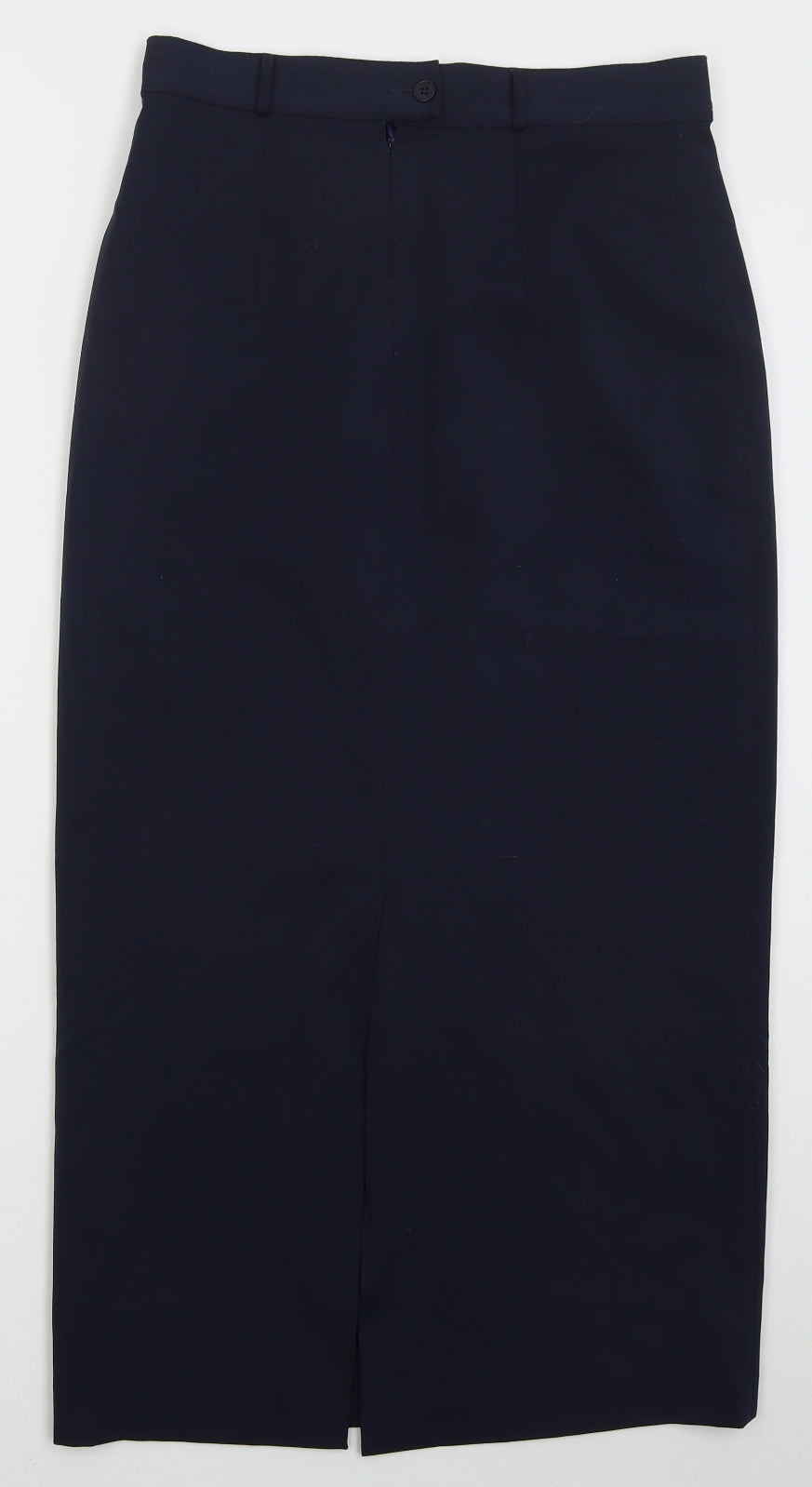 Lakeland Womens Blue Polyester Straight & Pencil Skirt Size 12 Button