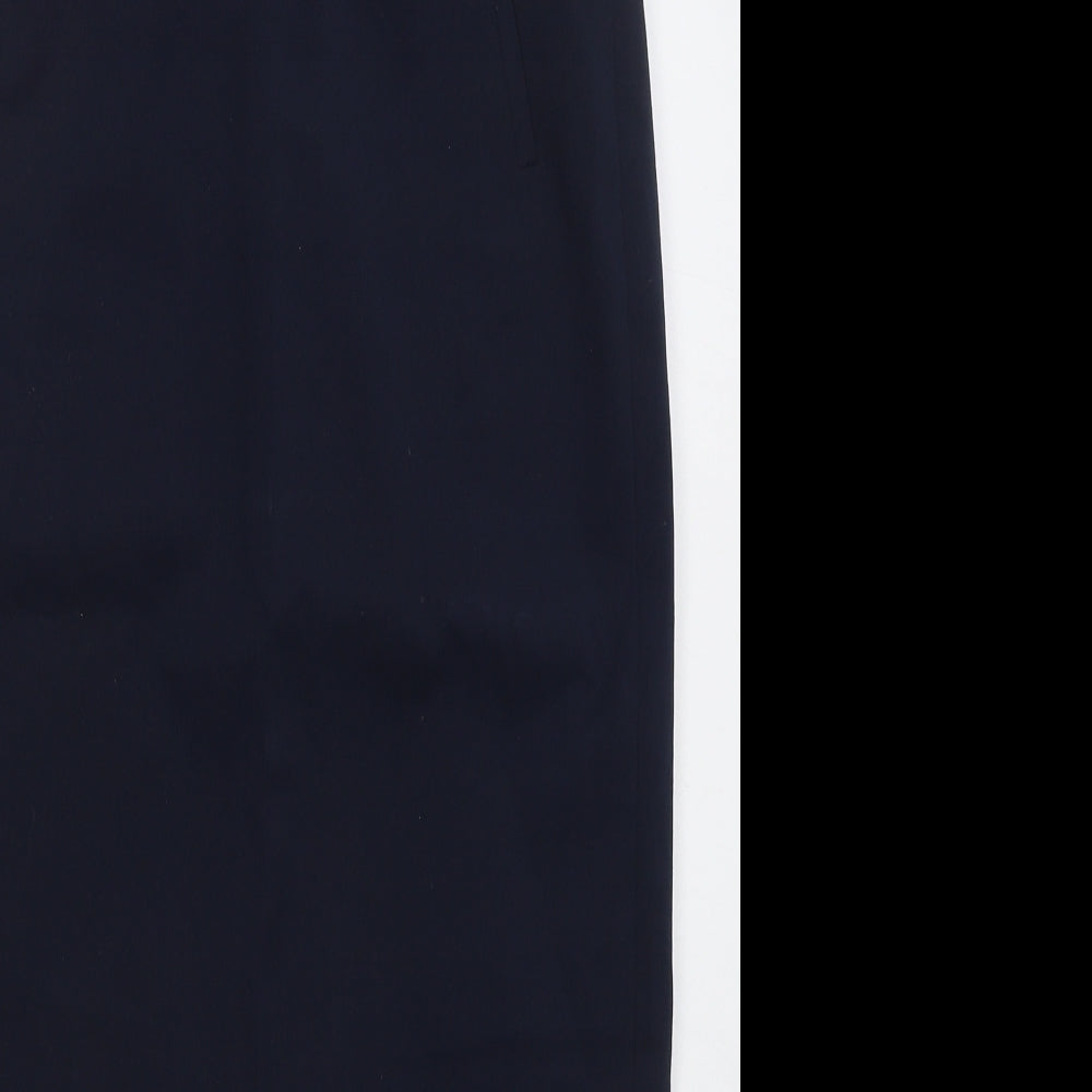 Lakeland Womens Blue Polyester Straight & Pencil Skirt Size 12 Button
